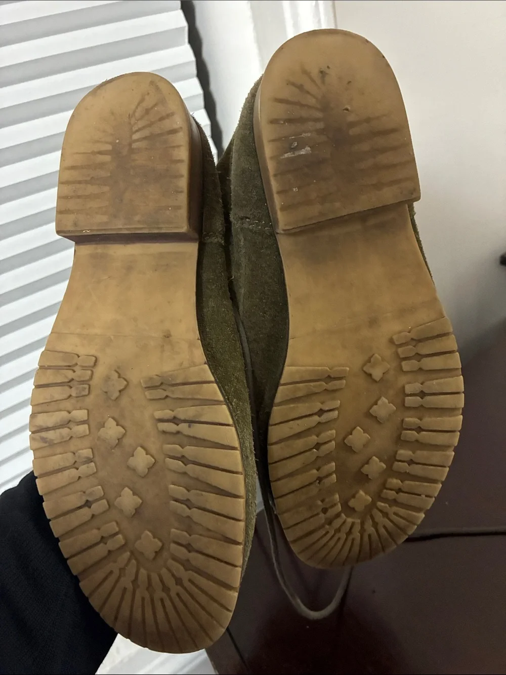 Steve Madden Olive Green Suede Lace-Up Ankle Boots
